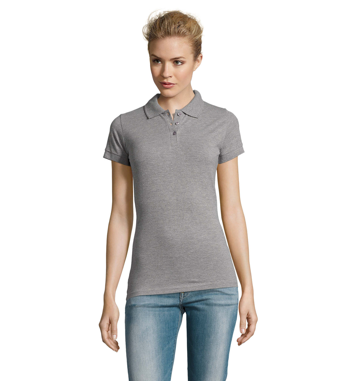 PERFECT WOMEN – PERFECT WOMEN POLO 180 – Grey Melange 2