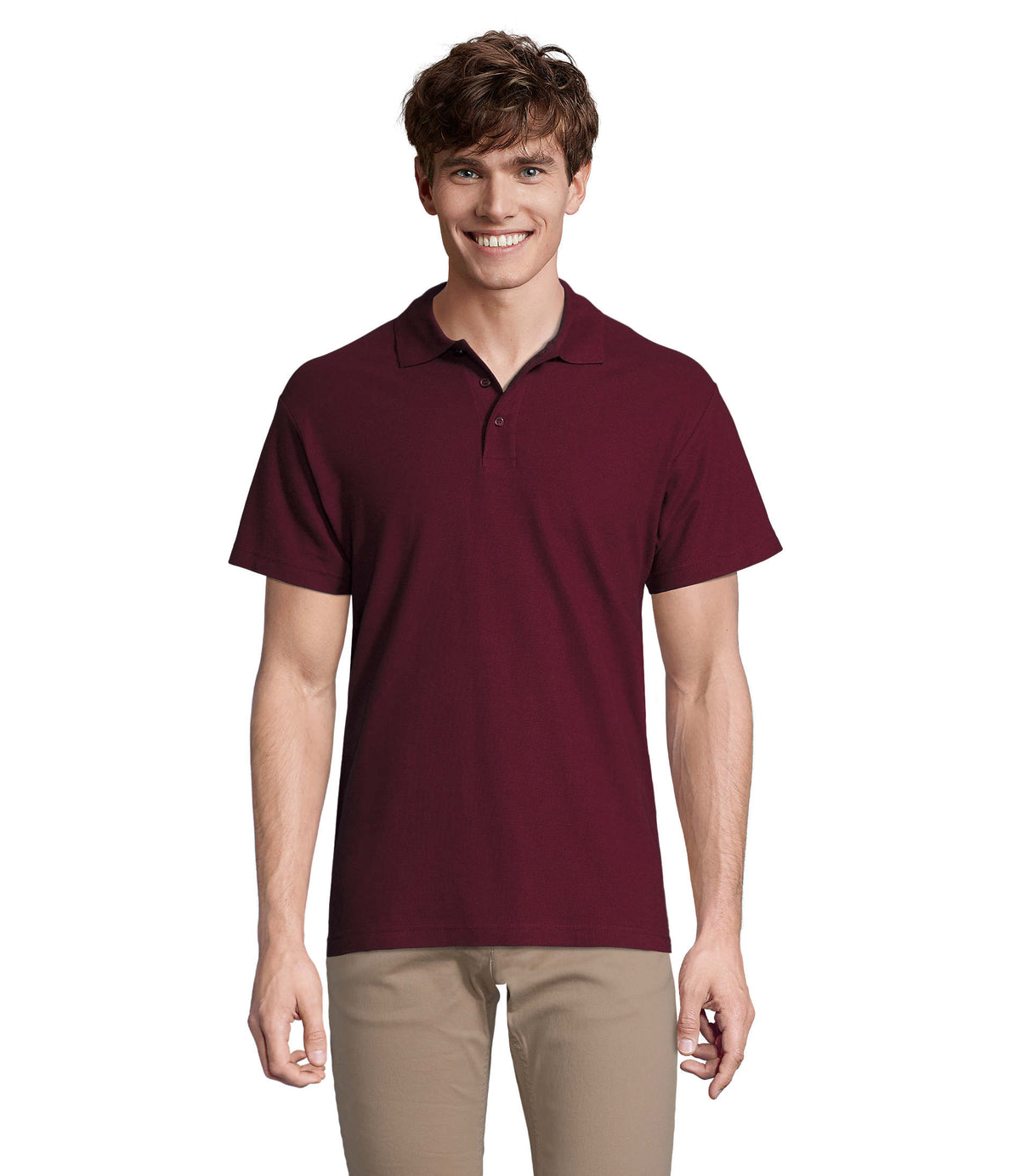 SPRING II – SPRING II MEN Polo 210g – Burgundy