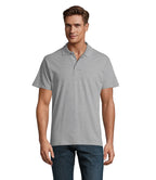 SPRING II – SPRING II MEN Polo 210g – Grey Melange 2
