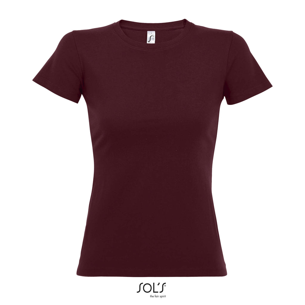 IMPERIAL WOMEN – IMPERIAL WOMEN T-Shirt 190g – Burgundy
