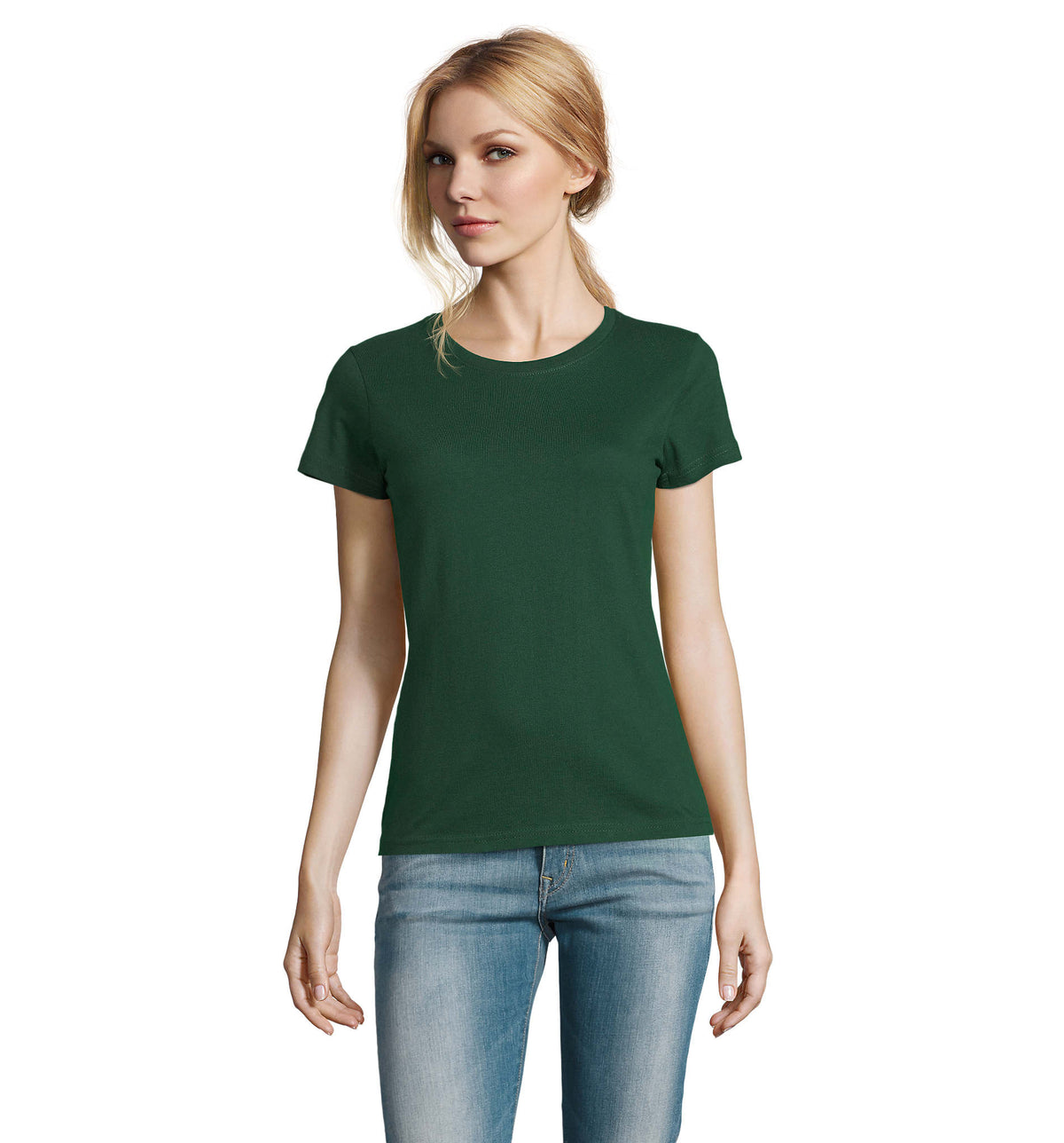 IMPERIAL WOMEN – IMPERIAL WOMEN T-Shirt 190g – Bottle Green