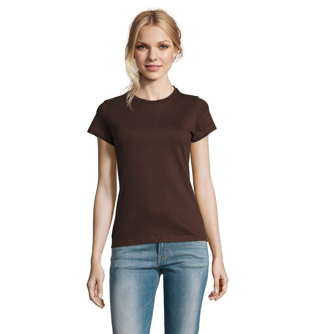 IMPERIAL WOMEN – IMPERIAL WOMEN T-Shirt 190g – Chocolate