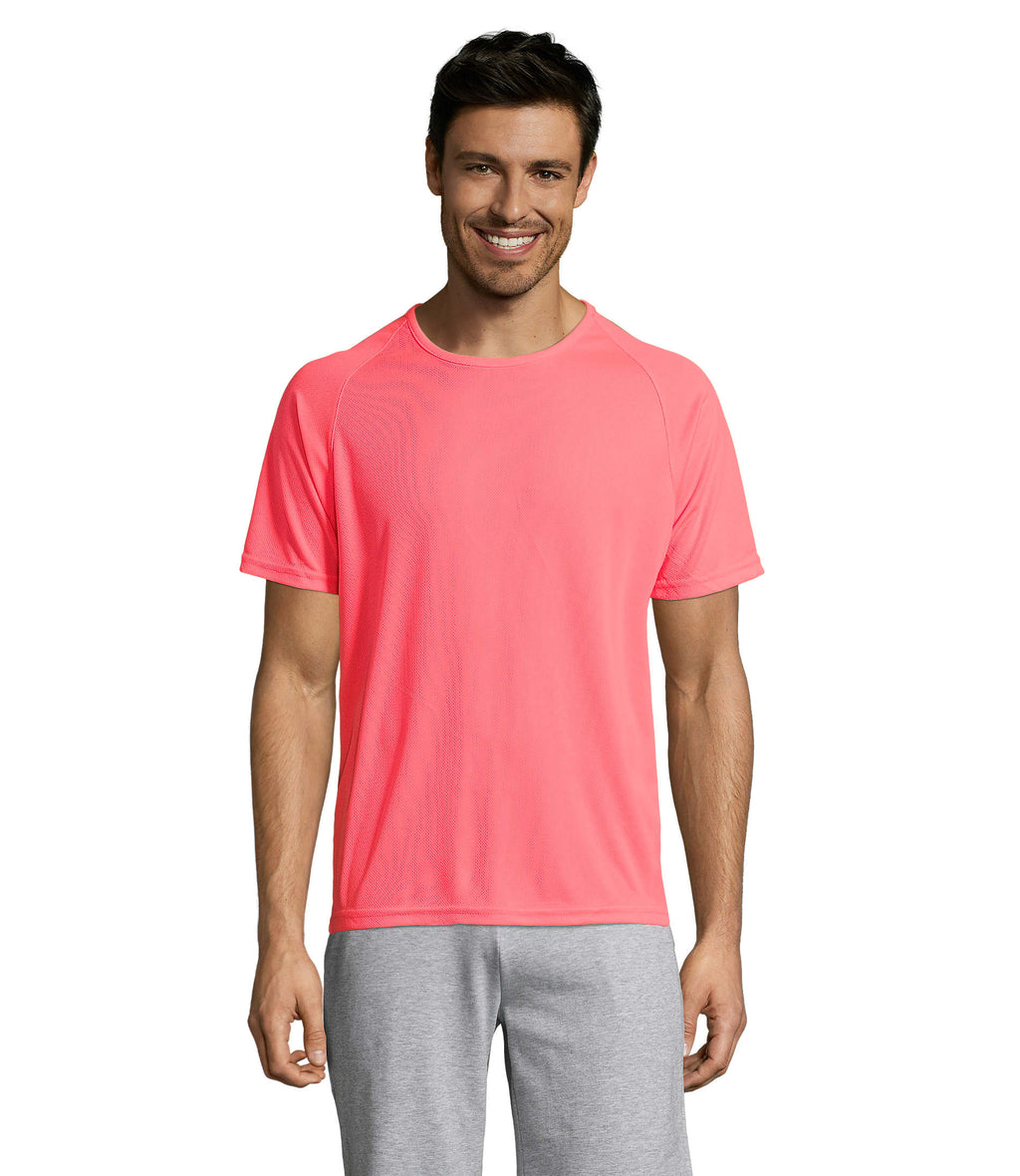SPORTY – SPORTY MEN T-Shirt – Neon Coral