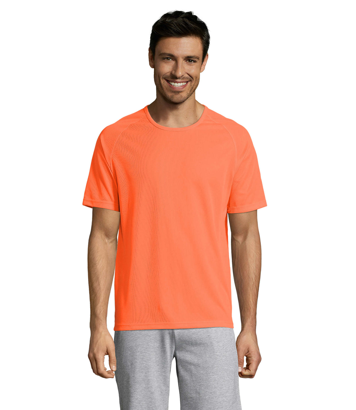 SPORTY – SPORTY MEN T-Shirt – Neon Orange