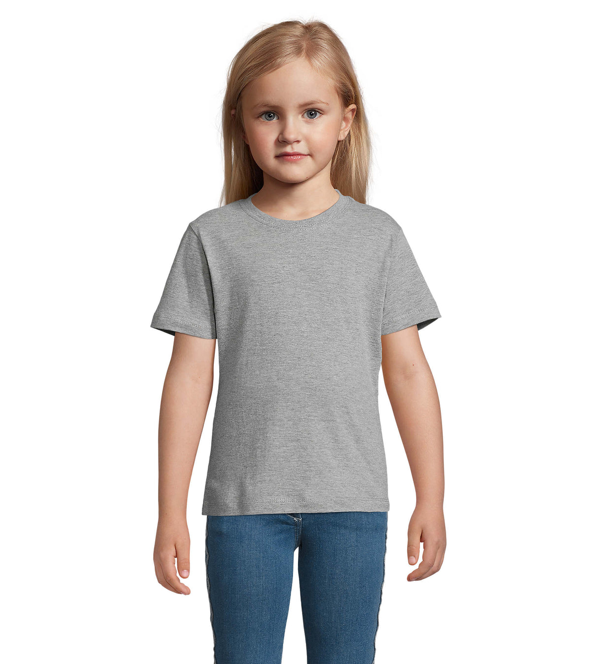 REGENT KIDS – REGENT KIDS T-SHIRT 150g – Grey Melange