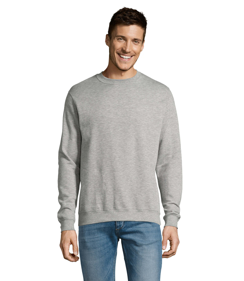 NEW SUPREME – NEW SUPREME SWEATER 280 – Grey Melange