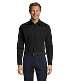 BRIGHTON – BRIGHTON STRETCH MEN SHIRT – Black