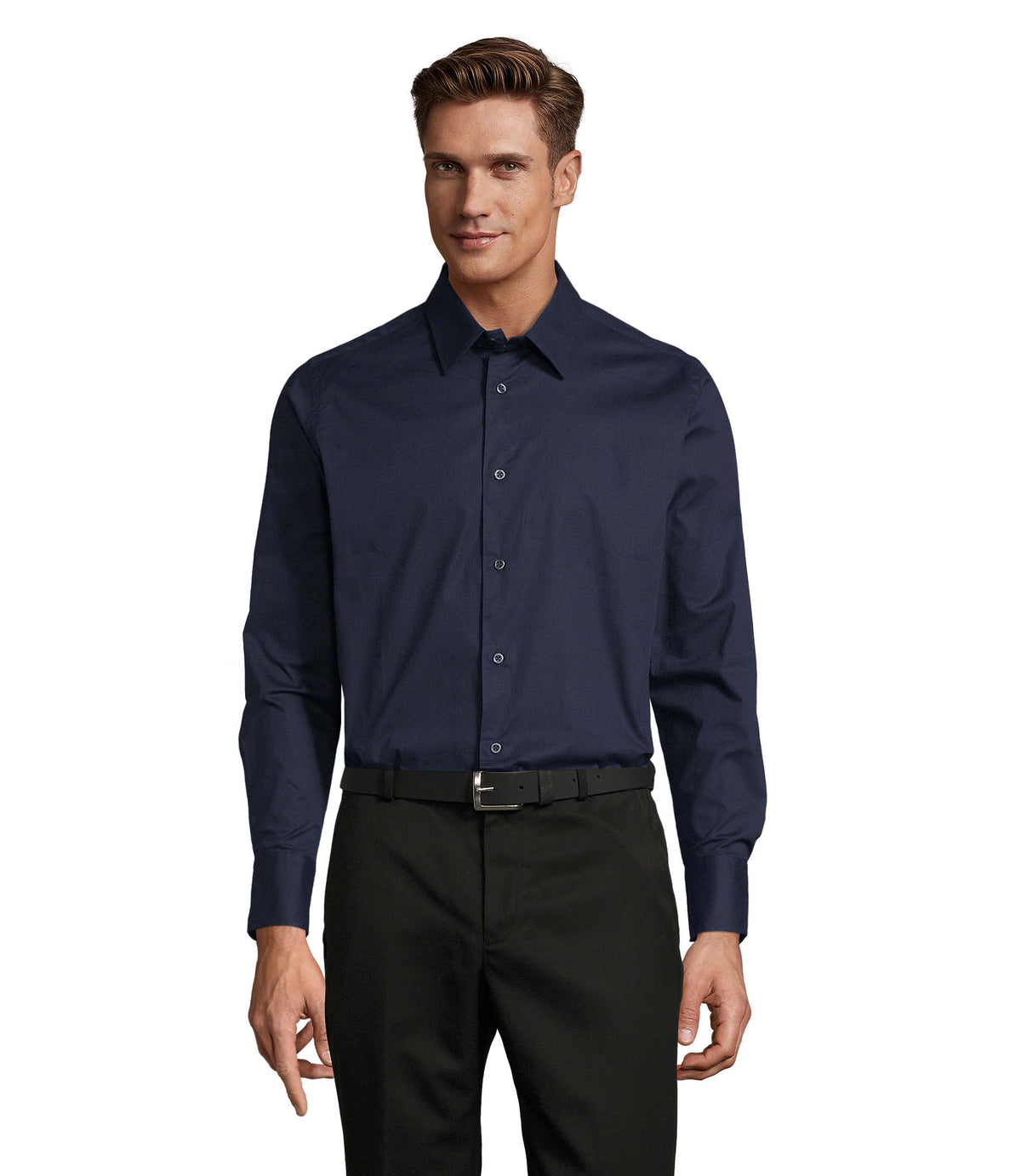BRIGHTON – BRIGHTON STRETCH MEN SHIRT – Dark Blue