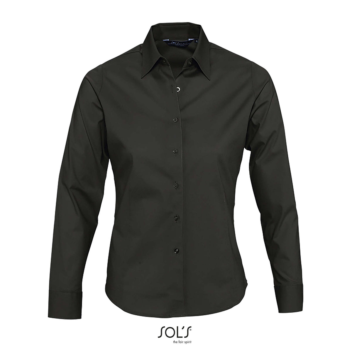 EDEN – EDEN STRETCH WOMEN SHIRT – Black