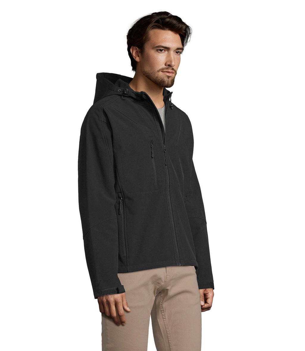 REPLAY MEN – REPLAY MEN HOODED SOFTSHELL – item picture side