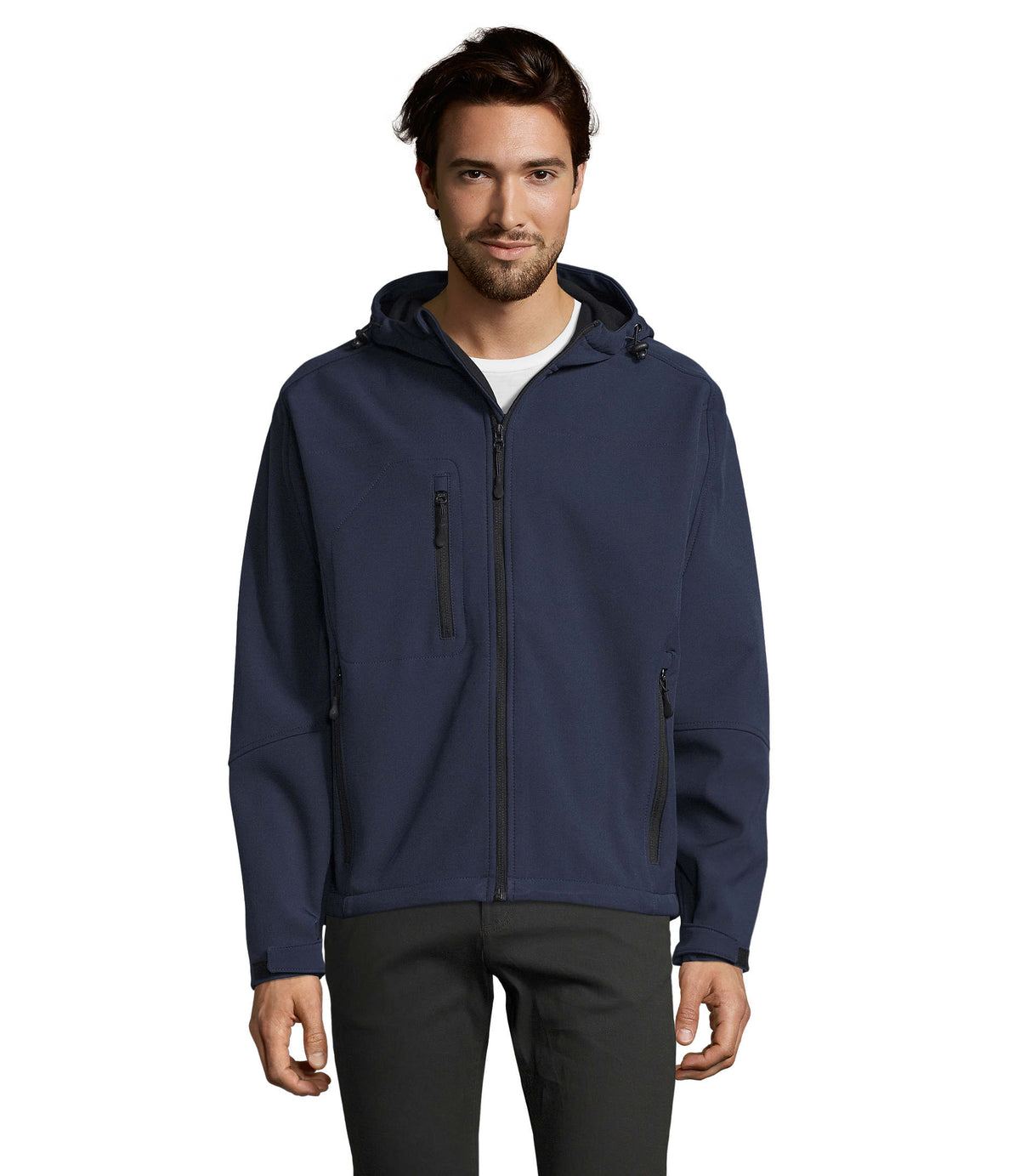 REPLAY MEN – REPLAY MEN HOODED SOFTSHELL – French Navy
