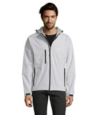 REPLAY MEN – REPLAY MEN HOODED SOFTSHELL – White
