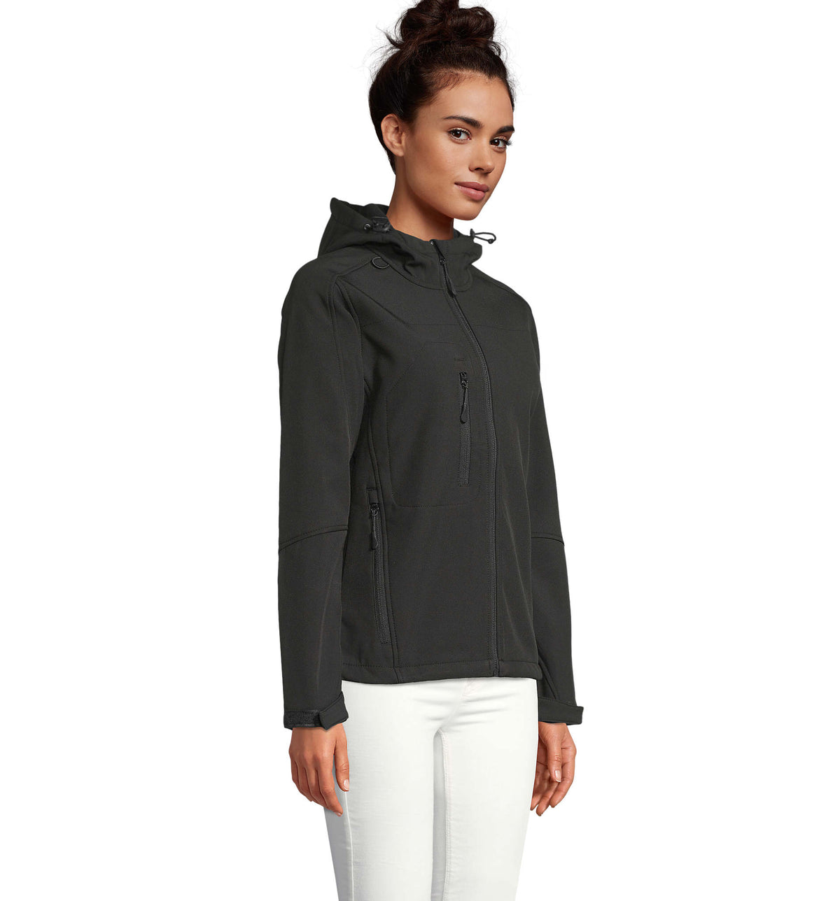 REPLAY WOMEN – REPLAY WOMEN HOOD SOFTSHELL – item picture side
