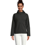 REPLAY WOMEN – REPLAY WOMEN HOOD SOFTSHELL – Black