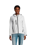 REPLAY WOMEN – REPLAY WOMEN HOOD SOFTSHELL – White