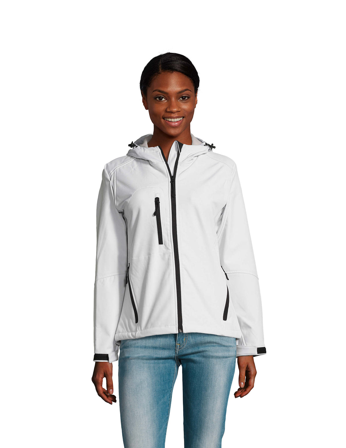 REPLAY WOMEN – REPLAY WOMEN HOOD SOFTSHELL – White