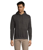 SNAKE – SNAKE Hood Sweater – Charcoal Melange