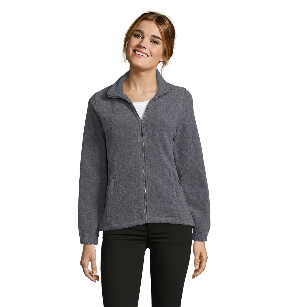 NORTH WOMEN – NORTH WOMEN FL JACKET 300g – Grey Melange